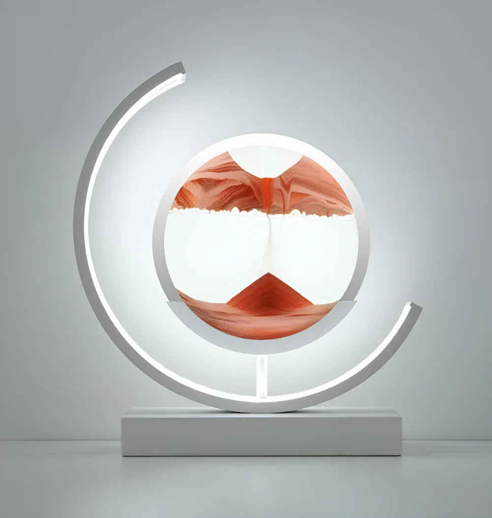 Sandveil Minimalist Aluminium Sand Art Table Lamp