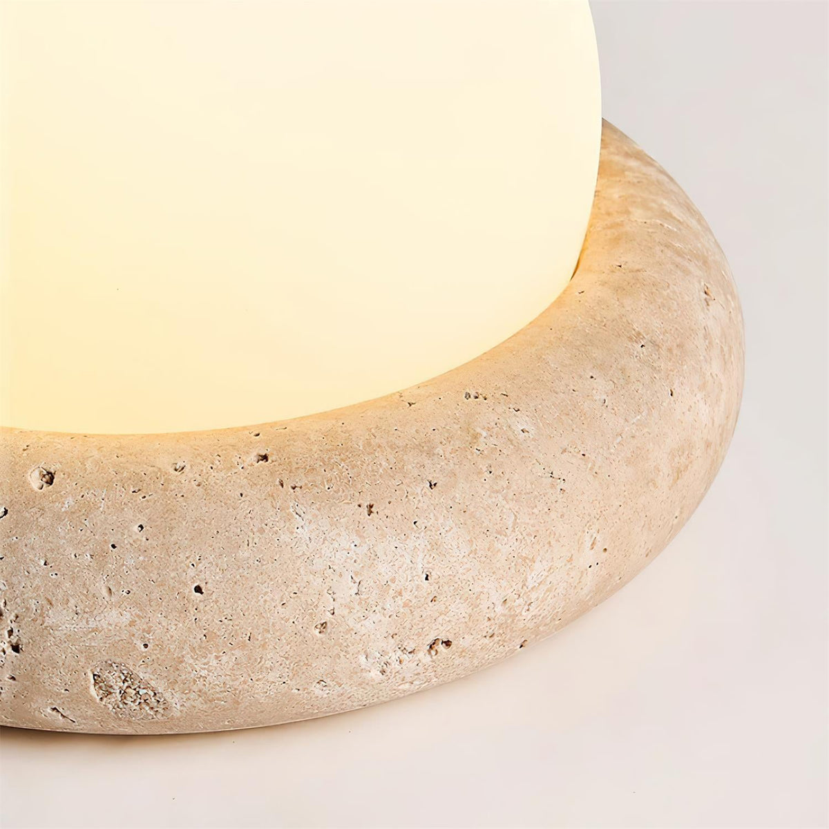 Orlando Wabi-Sabi Travertine Table Lamp