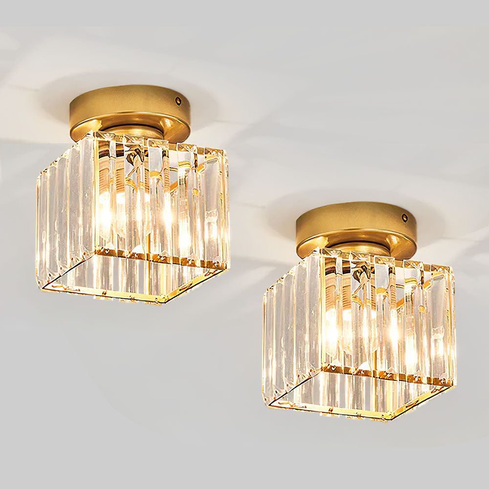 Set of 2 Crystal Ceiling Lights