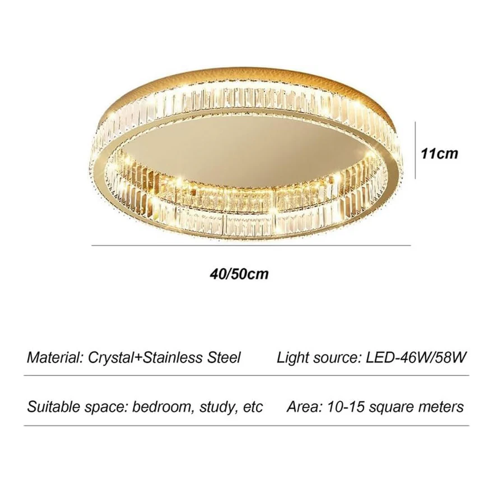 Elegant Crystal Halo Light