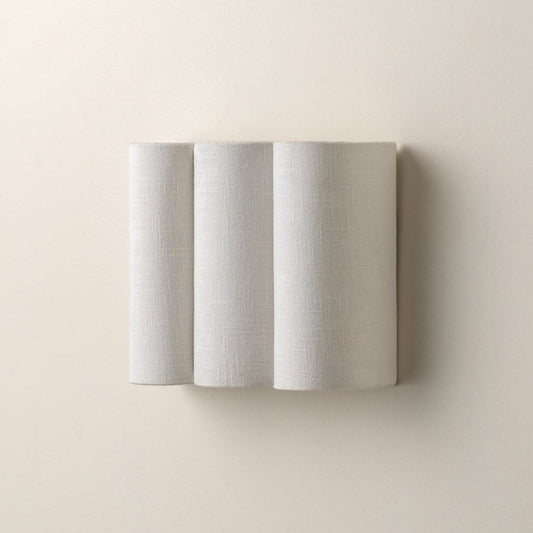 Scalloped Linen Wall Light