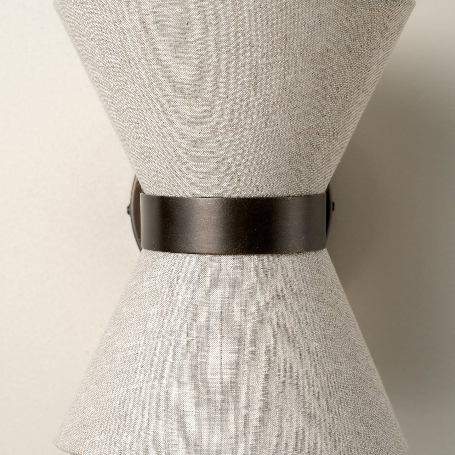 Bronze and Linen Wall Light