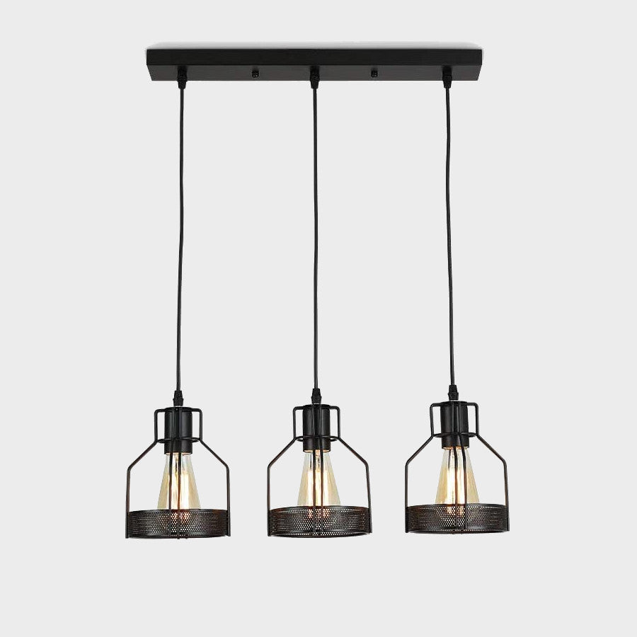 Vintage Black Island Fixture