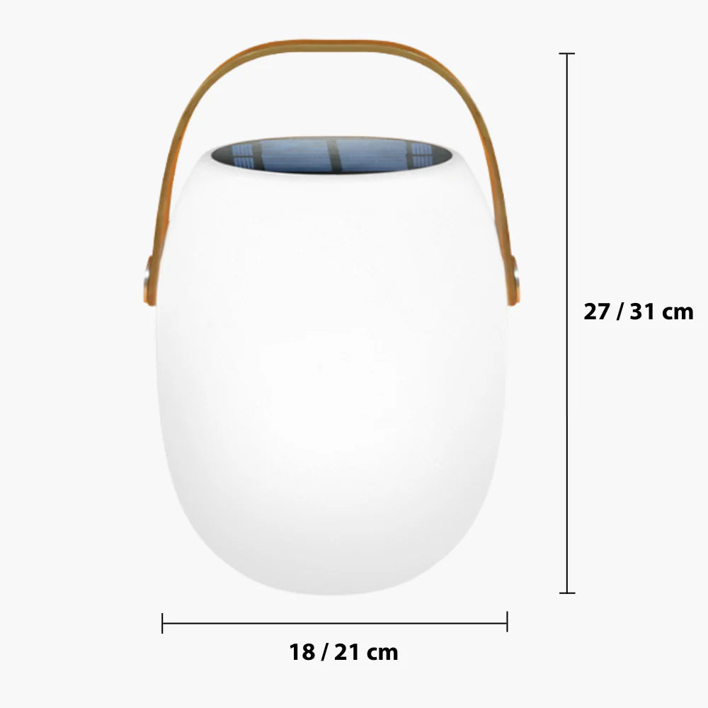 Portable solar light for patio