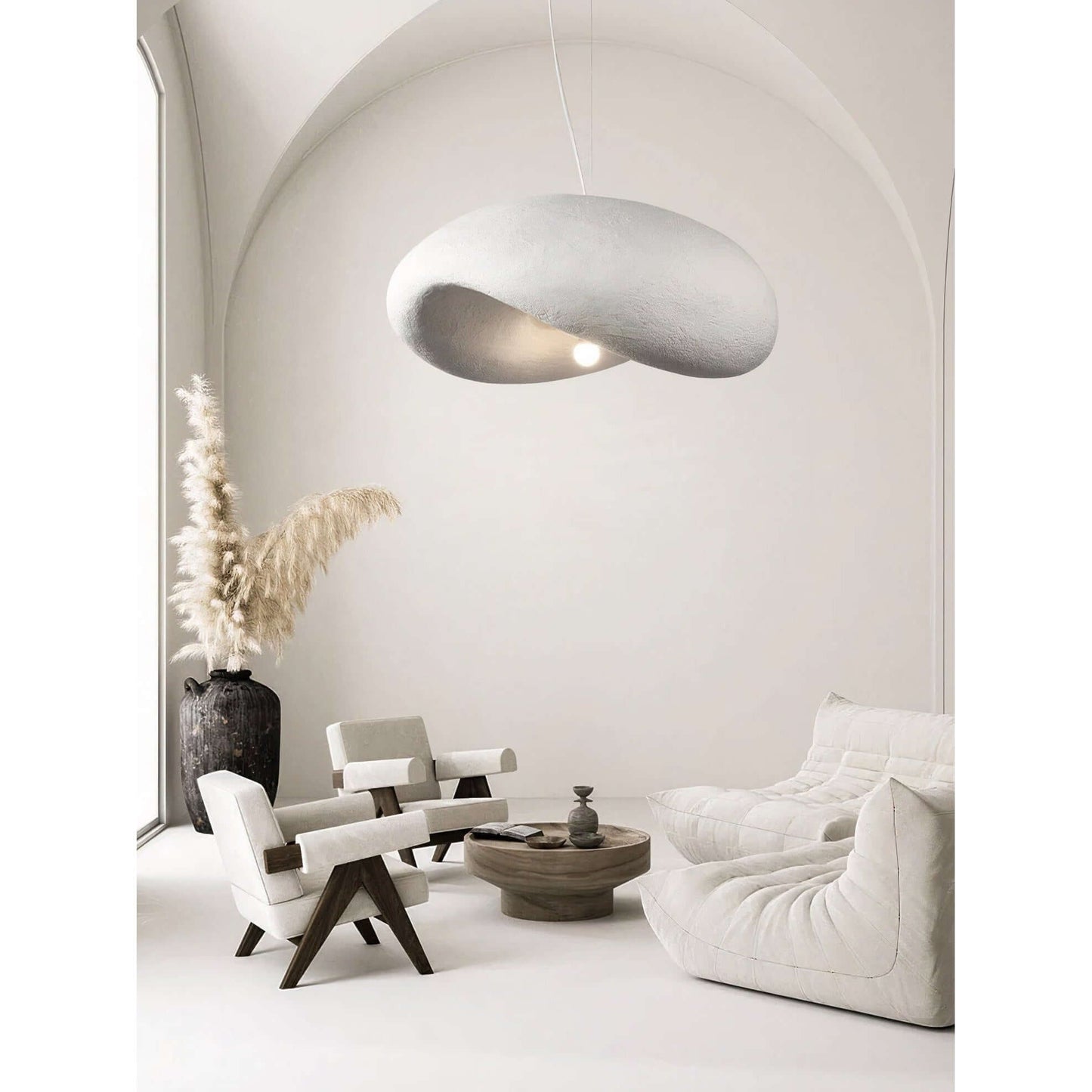Natural Linen Globe Pendant
