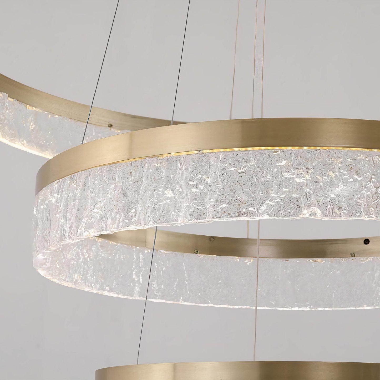 Textured Linen Chandelier