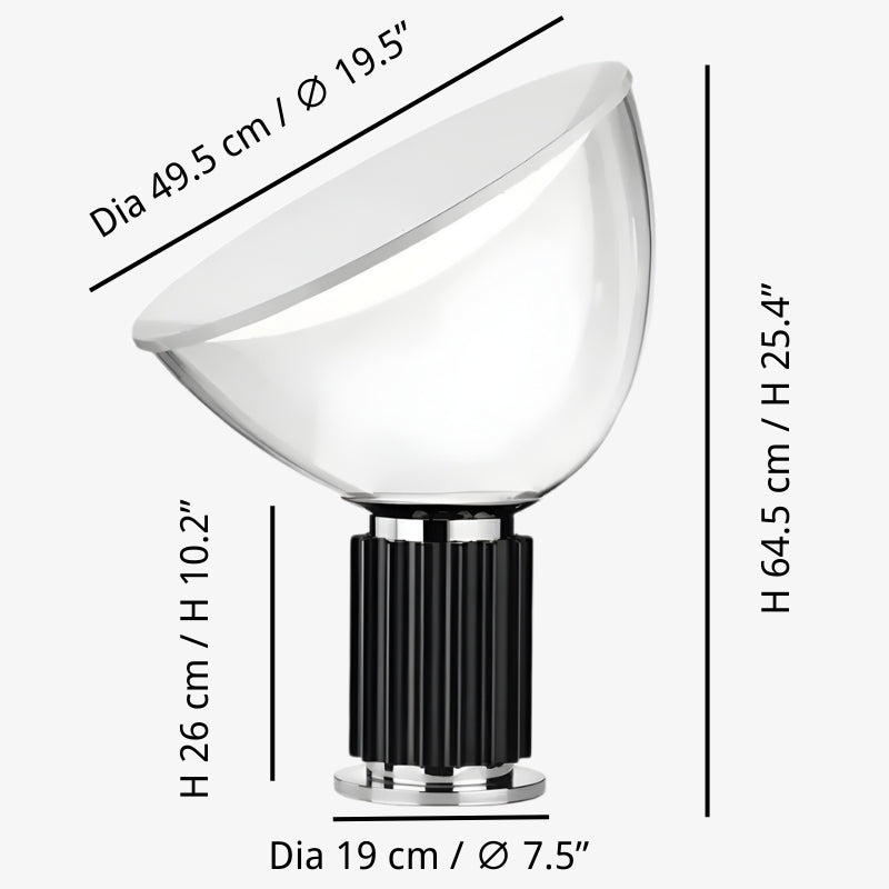 Sculptural Metal Table Lamp