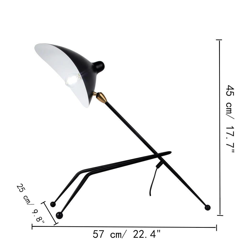 Modern Metal Tripod Table Lamp