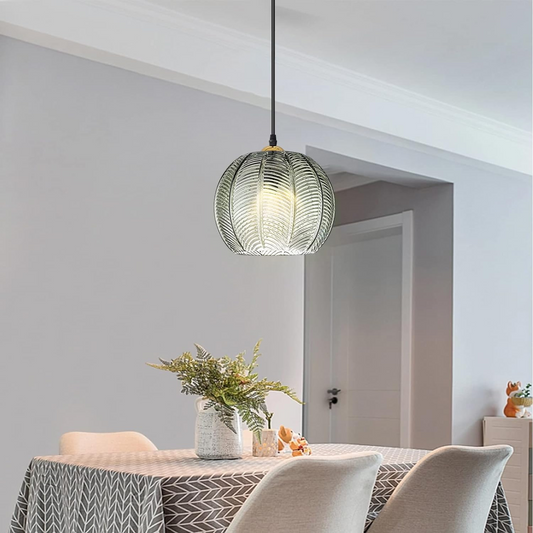 Tinted Globe Hanging Lamp