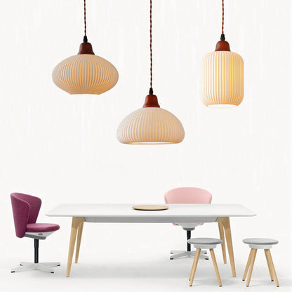 Handcrafted White Ceramic Light