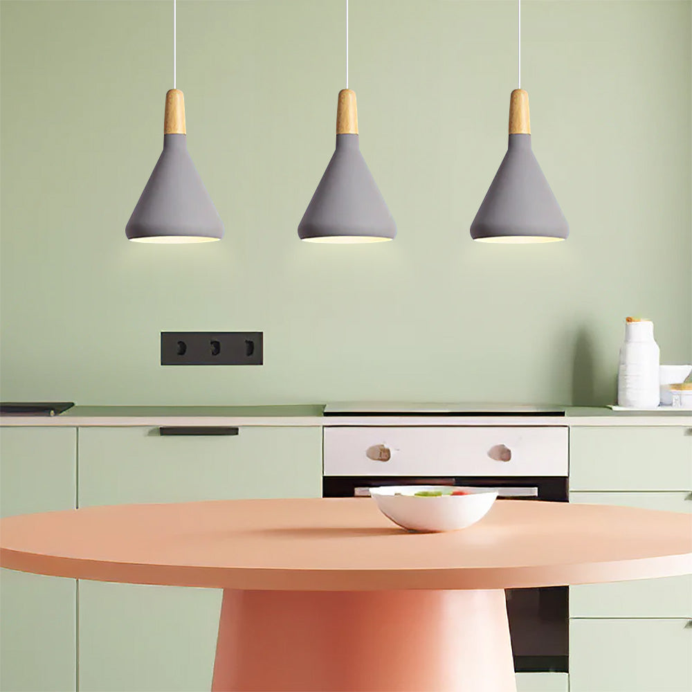 Macaron Wooden Pendant Light