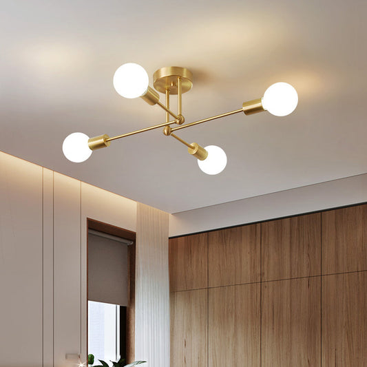 Gold Cluster Iron Ceiling Light