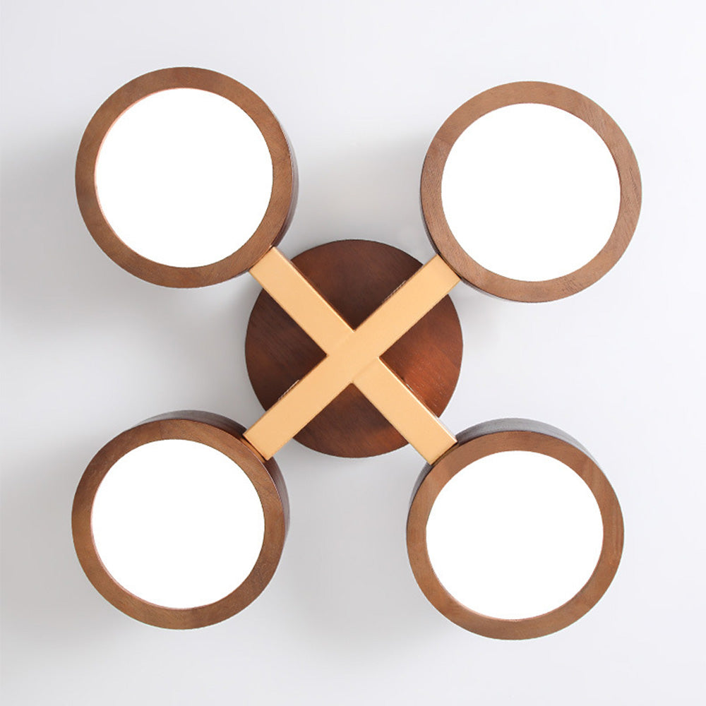 Wood Frame LED Ceiling Light