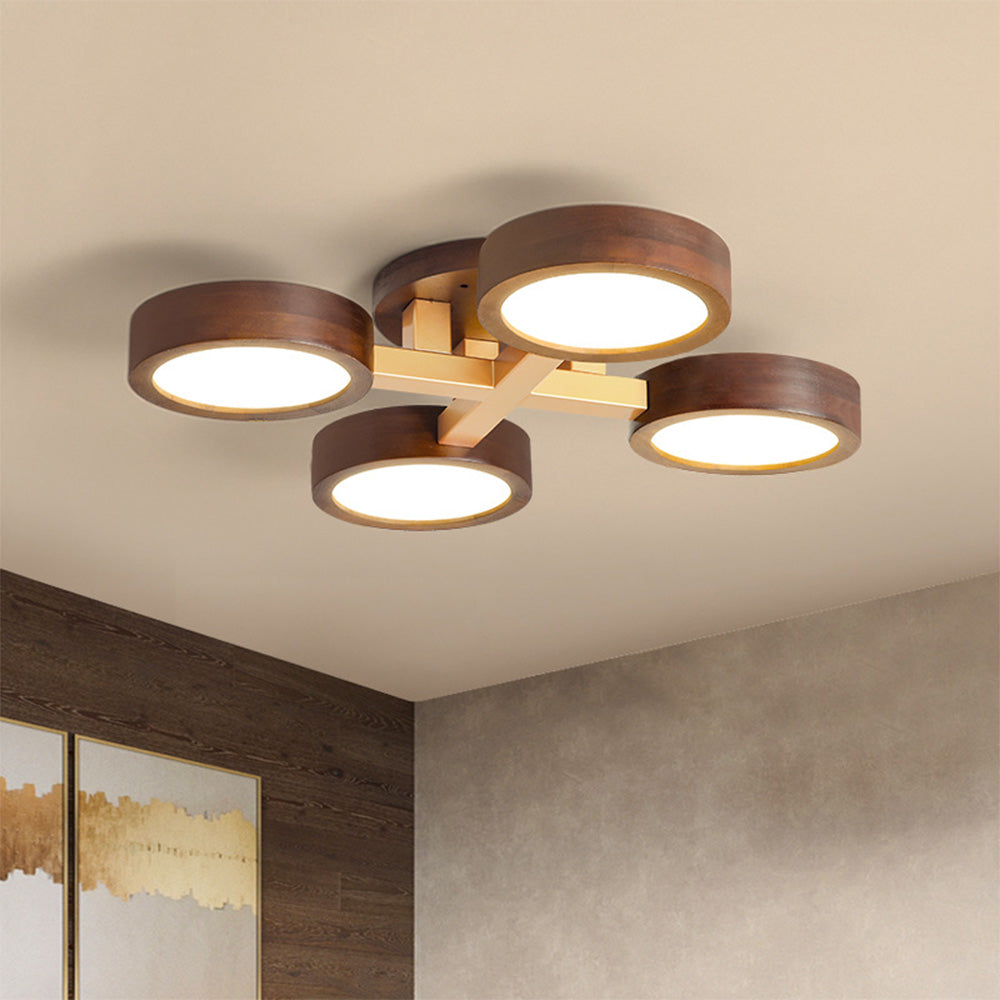 Wood Frame LED Ceiling Light