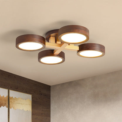 Wood Frame LED Ceiling Light