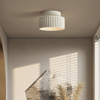 Vintage Fabric Drum Ceiling Lamp