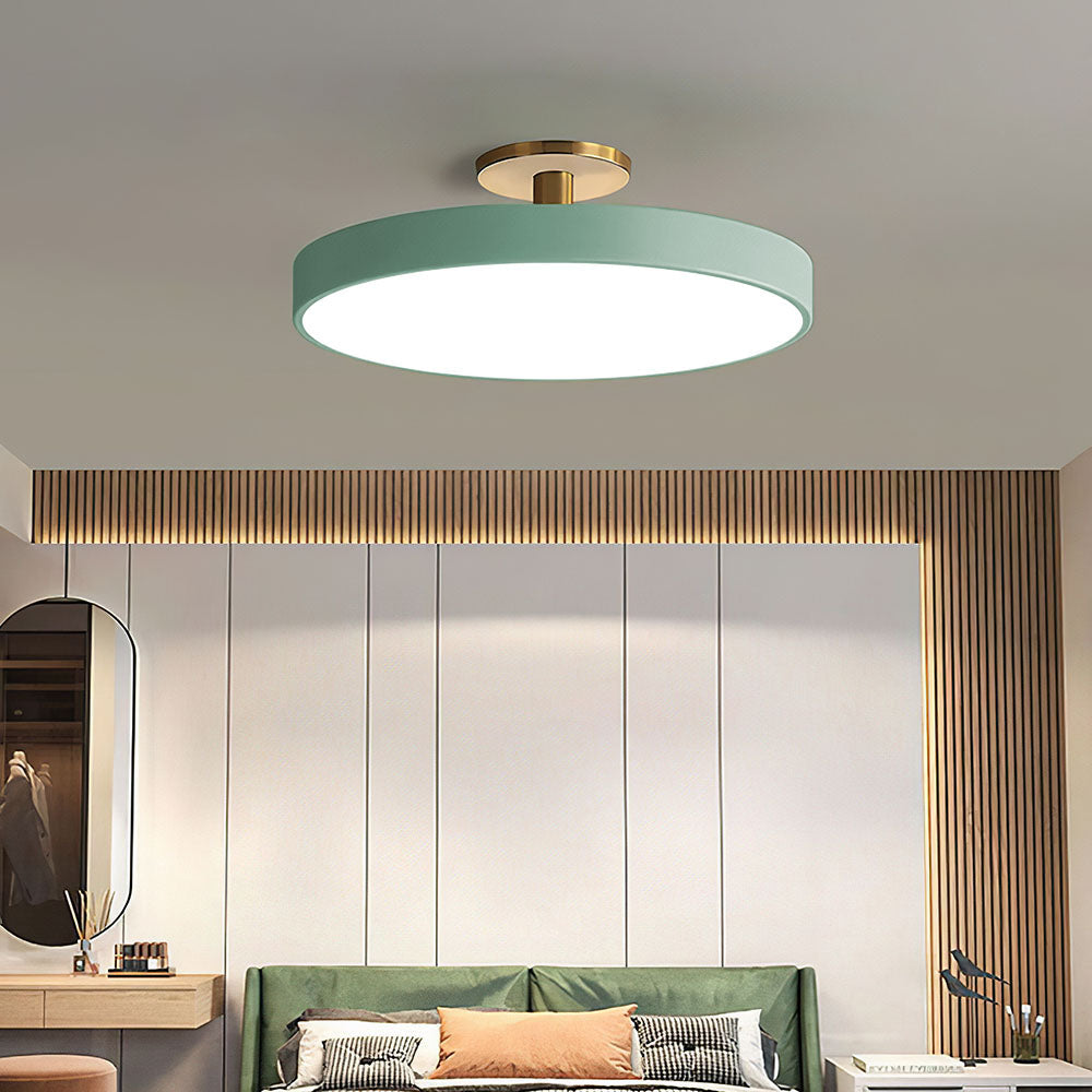 Round LED Ceiling Lamp in Minimalist Design