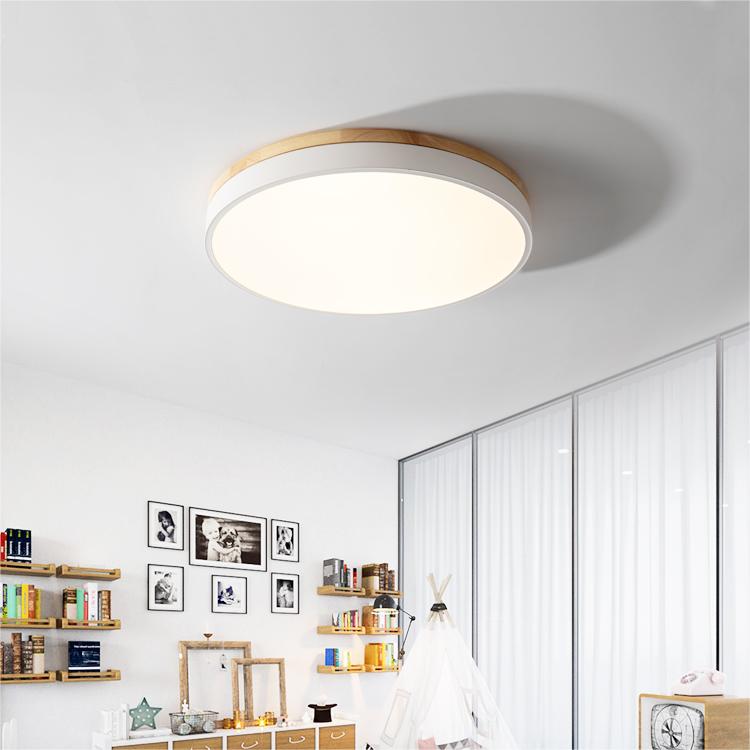 Wooden Round Ceiling Light