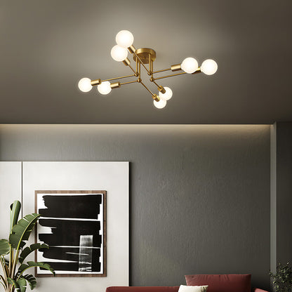 Gold Cluster Iron Ceiling Light