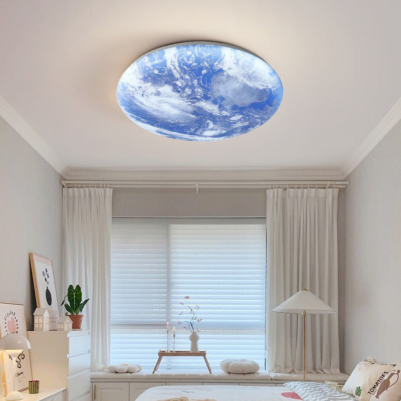 Moon-Inspired Art Deco Ceiling Light