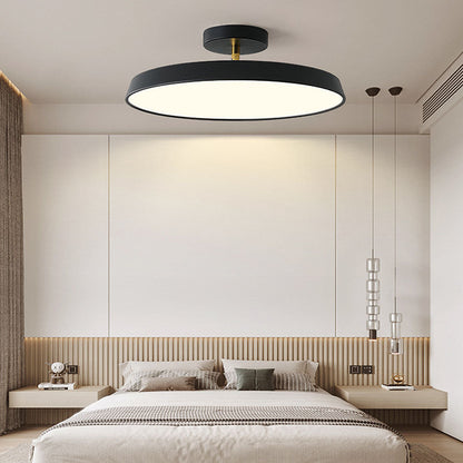 White Semi-Flush LED Light