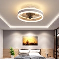 Flush Mount Ceiling Fan with LED