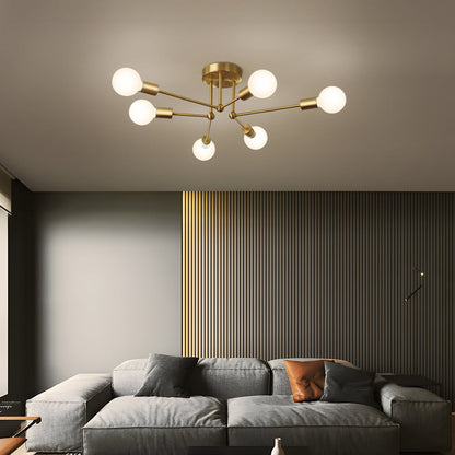Gold Cluster Iron Ceiling Light