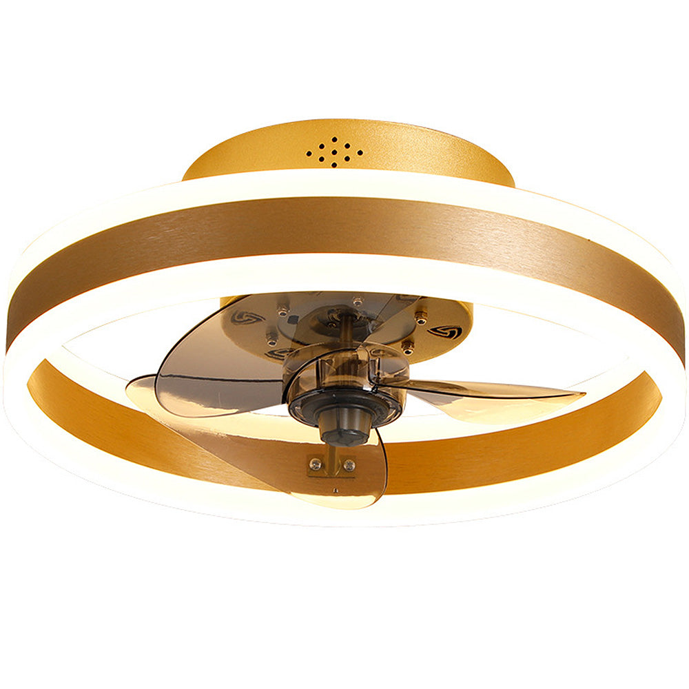 Flush Mount Ceiling Fan with LED