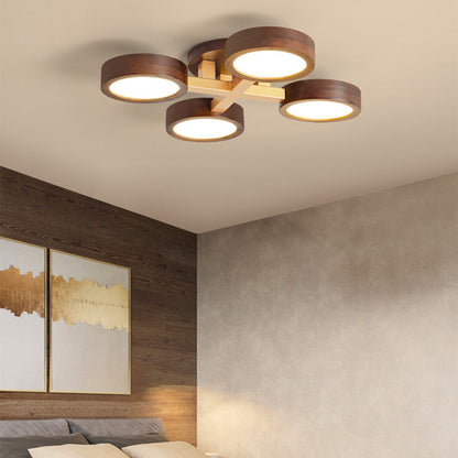 Wood Frame LED Ceiling Light