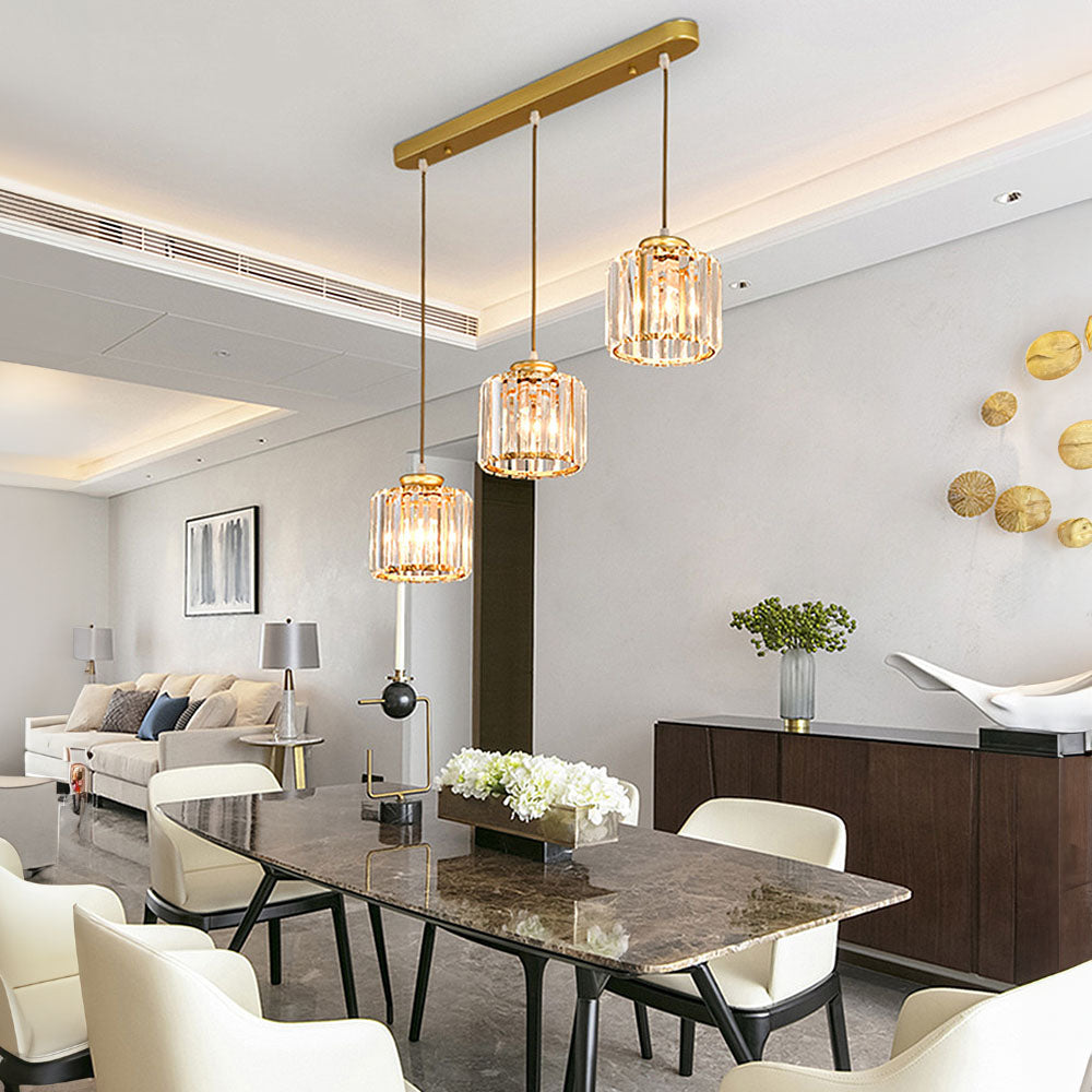 Multi-Light Crystal Island Pendant