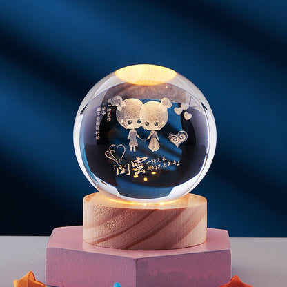 3D Glow Crystal Magic Lamp