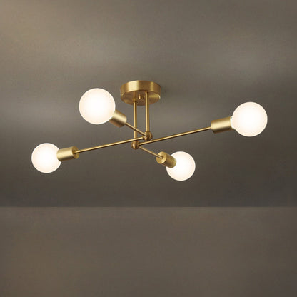 Gold Cluster Iron Ceiling Light