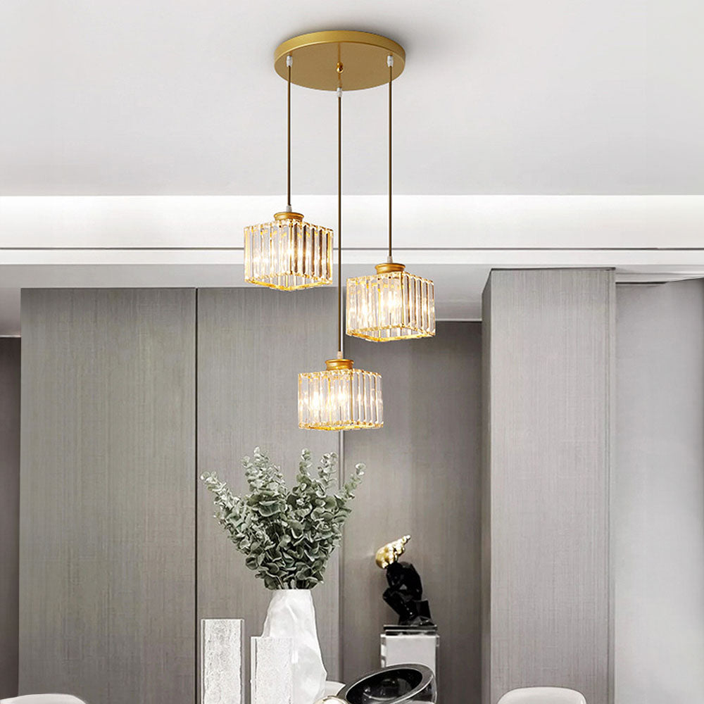 Multi-Light Crystal Island Pendant