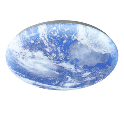 Moon-Inspired Art Deco Ceiling Light