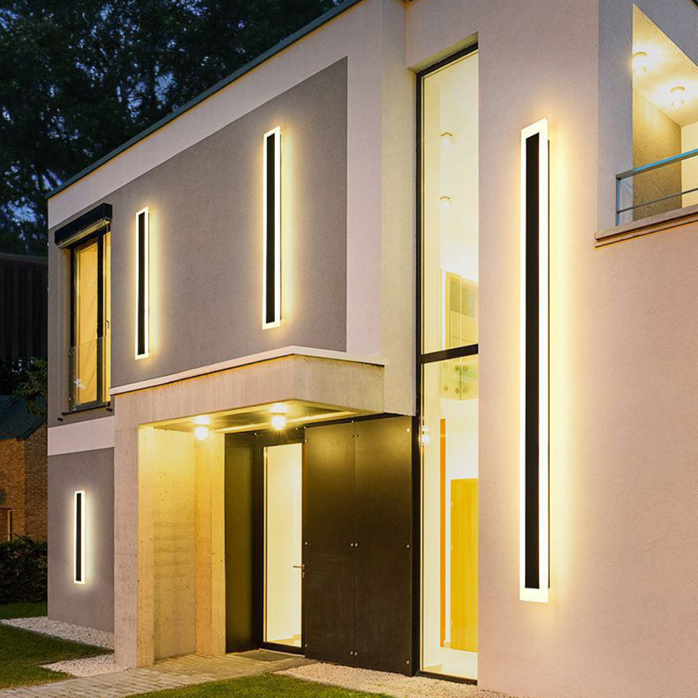 Black Modern LED Outdoor Wall Lamp IP65