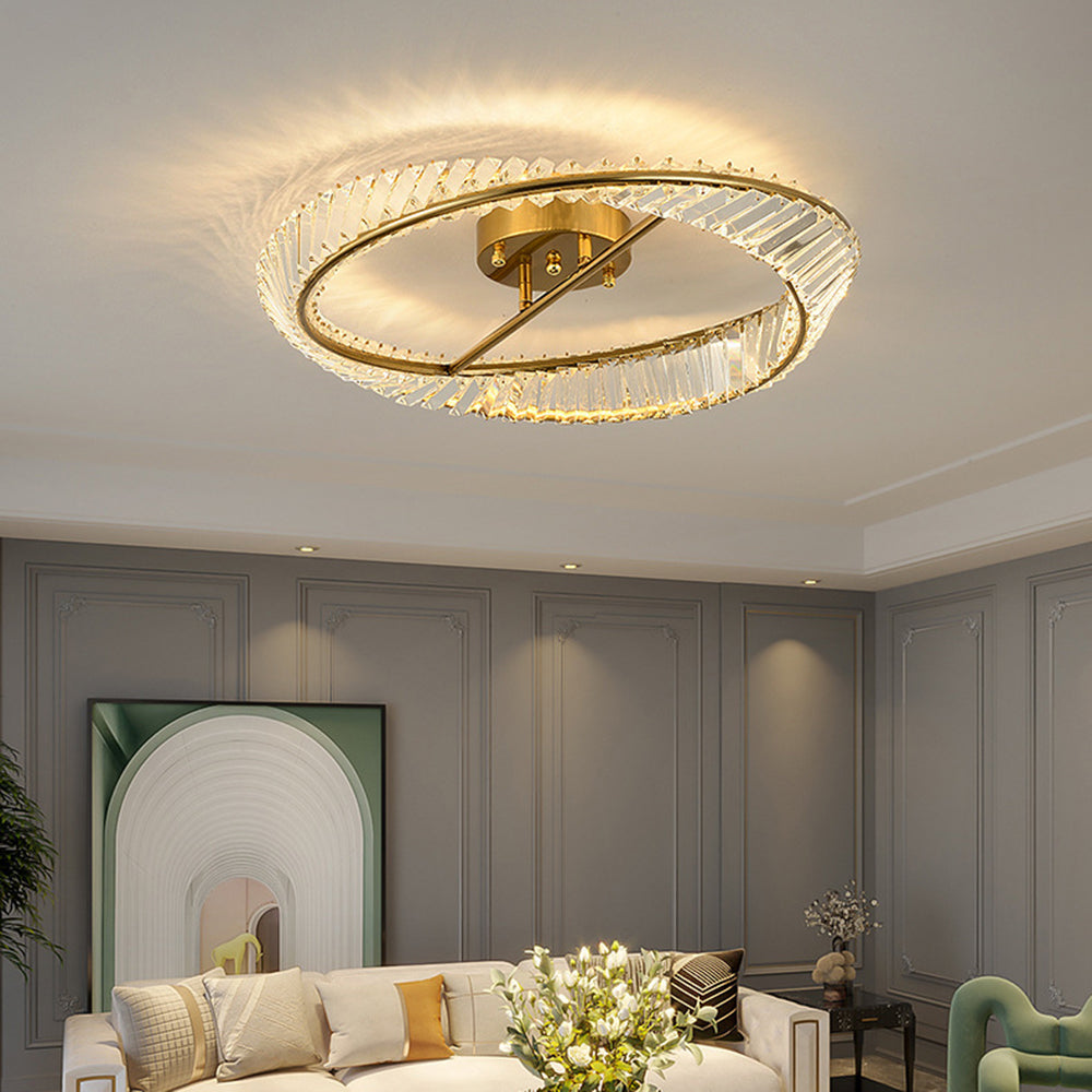 Crystal Glow Ceiling Light