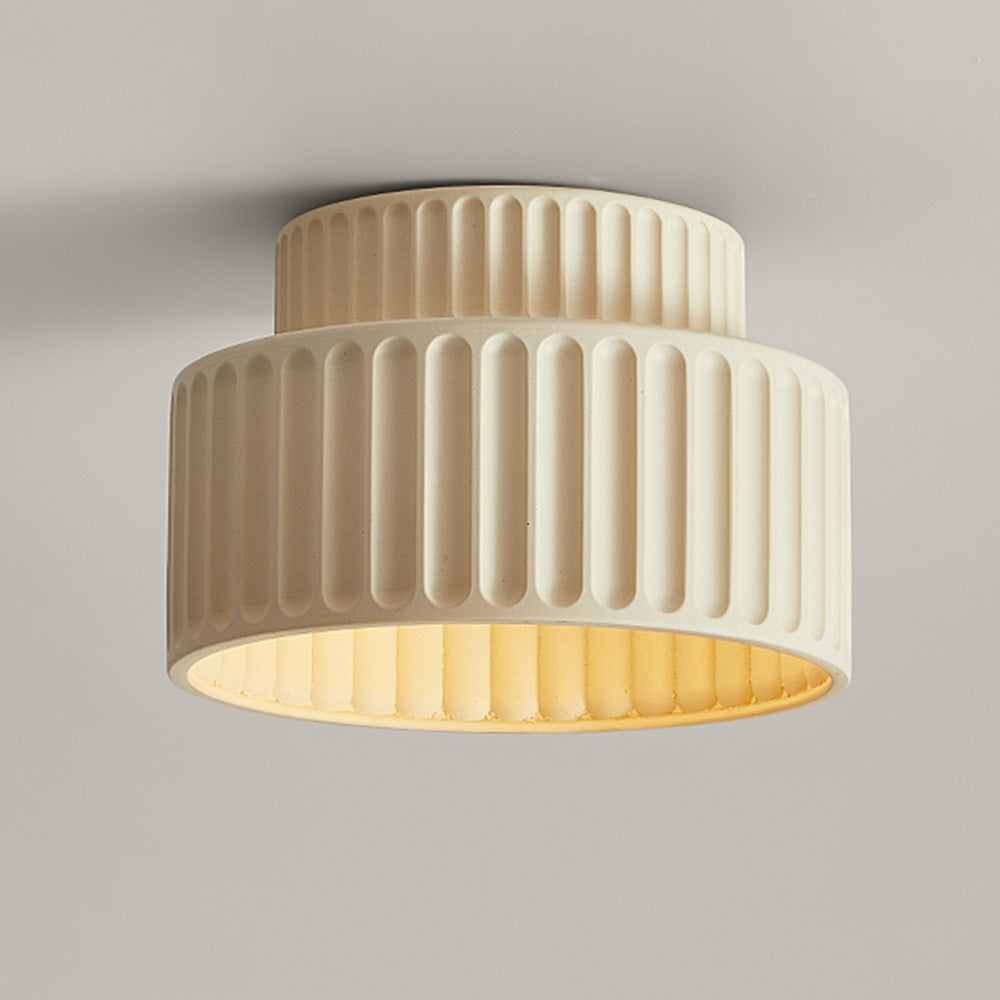 Vintage Fabric Drum Ceiling Lamp