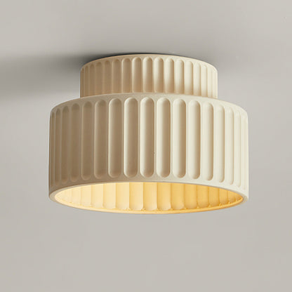 Vintage Fabric Drum Ceiling Lamp