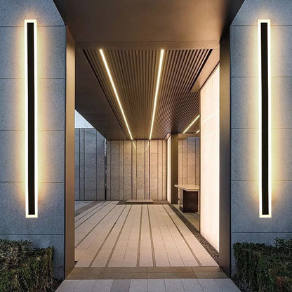 Black Modern LED Outdoor Wall Lamp IP65
