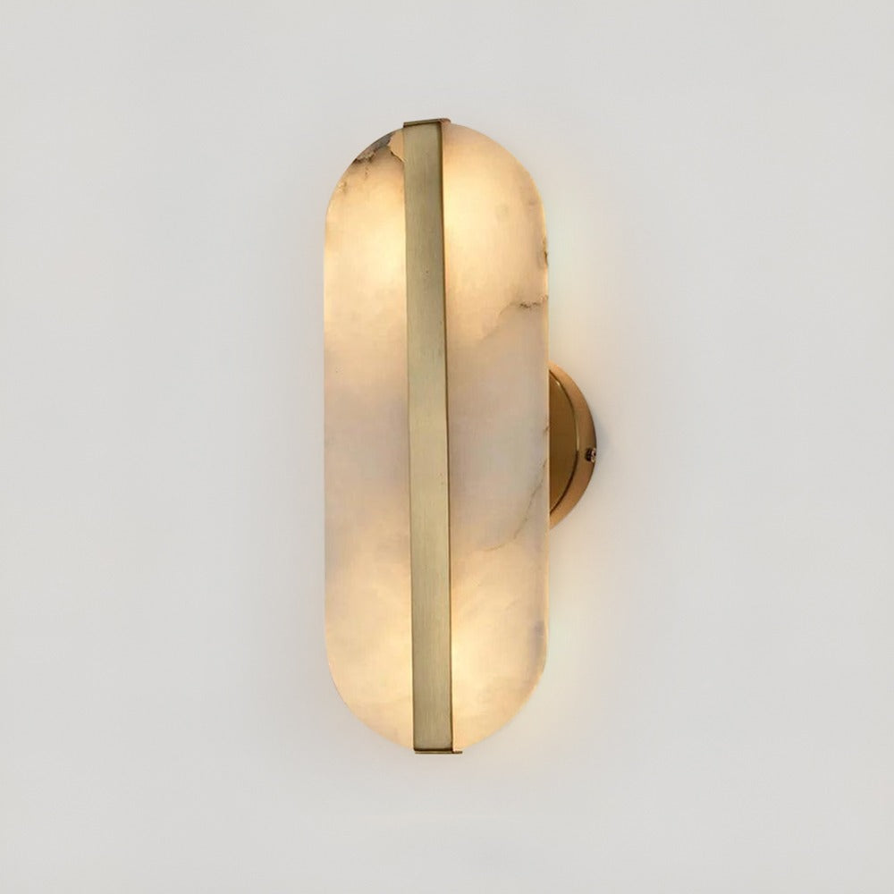 Sculpted Stone Glow Wall Light
