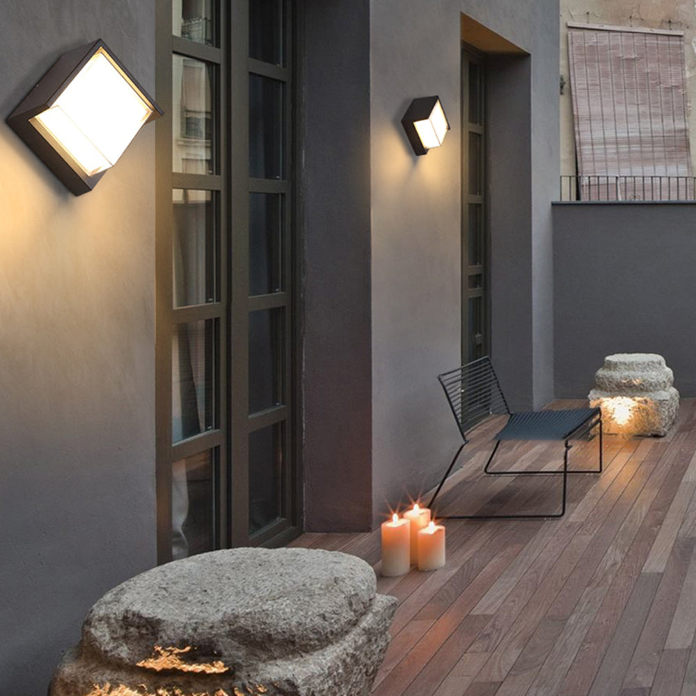 Geometric LED Outdoor Wall Light