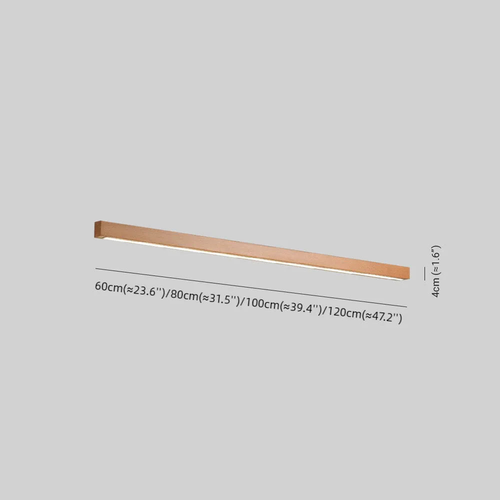 Modern Wooden Linear Wall Light