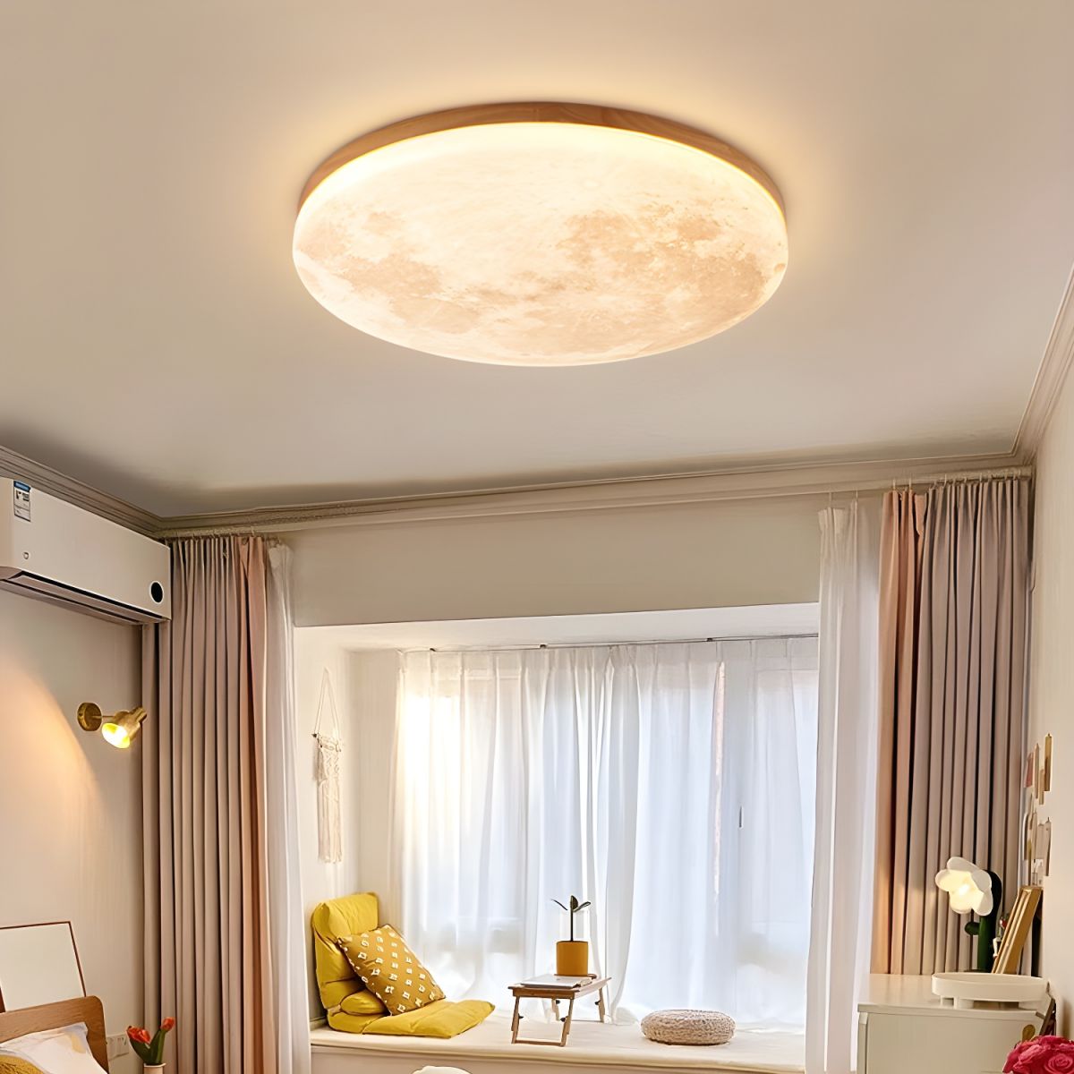 Moon-Inspired Art Deco Ceiling Light
