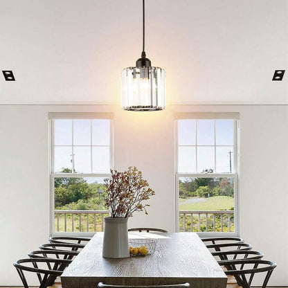 Black Multi-Head Glass Pendant