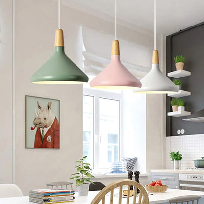 Macaron Wooden Pendant Light