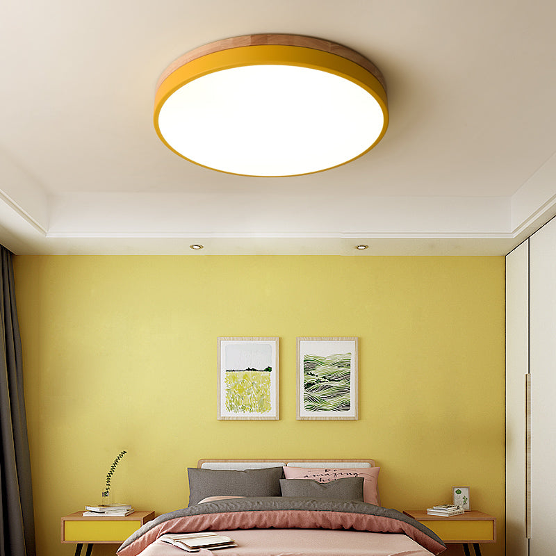 Wooden Round Ceiling Light