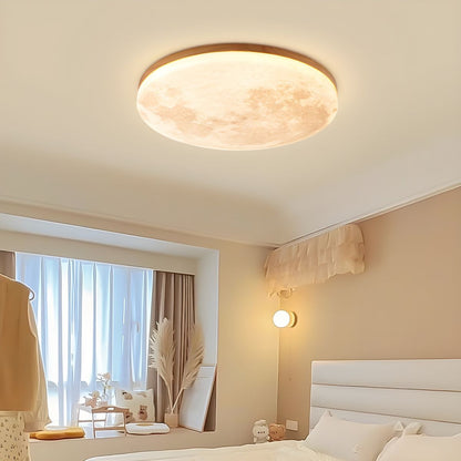 Moon-Inspired Art Deco Ceiling Light