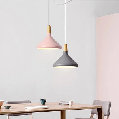 Macaron Wooden Pendant Light