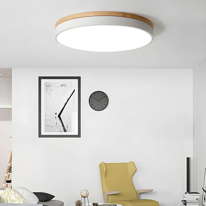 Wooden Round Ceiling Light