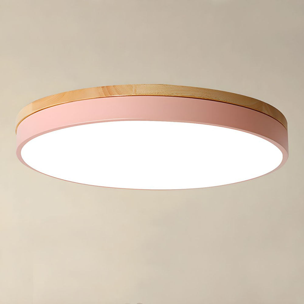 Wooden Round Ceiling Light